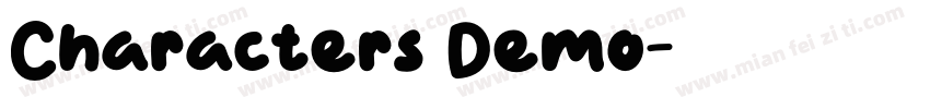 Characters Demo字体转换